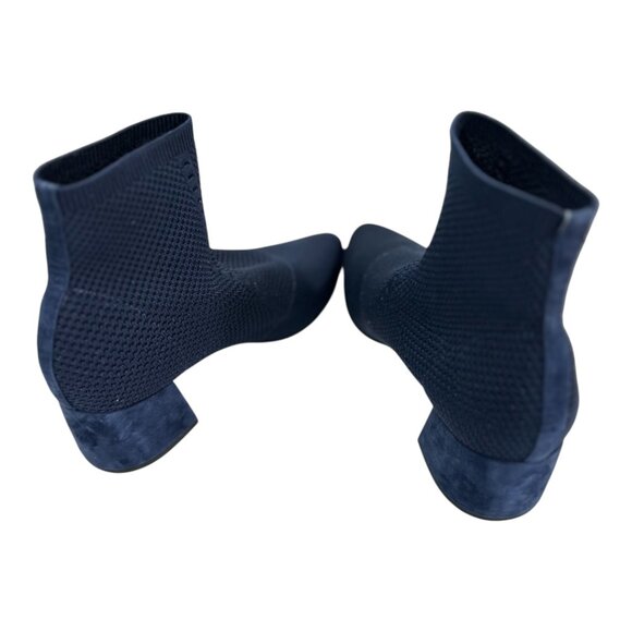 Eileen Fisher Honey Stretch Knit Ankle Booties- Size 9 - Navy Blue - Picture 8 of 12